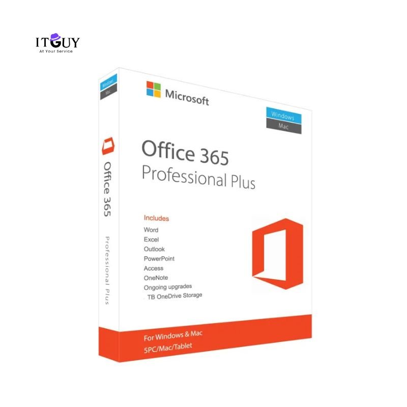 Office 365 Professional Plus product box for Windows and Mac