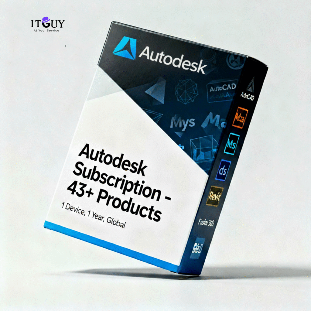 Autodesk Subscription 43 Plus Products box
