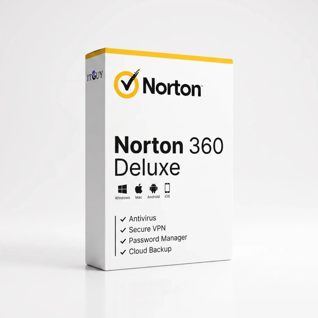 Norton 360 Deluxe product box